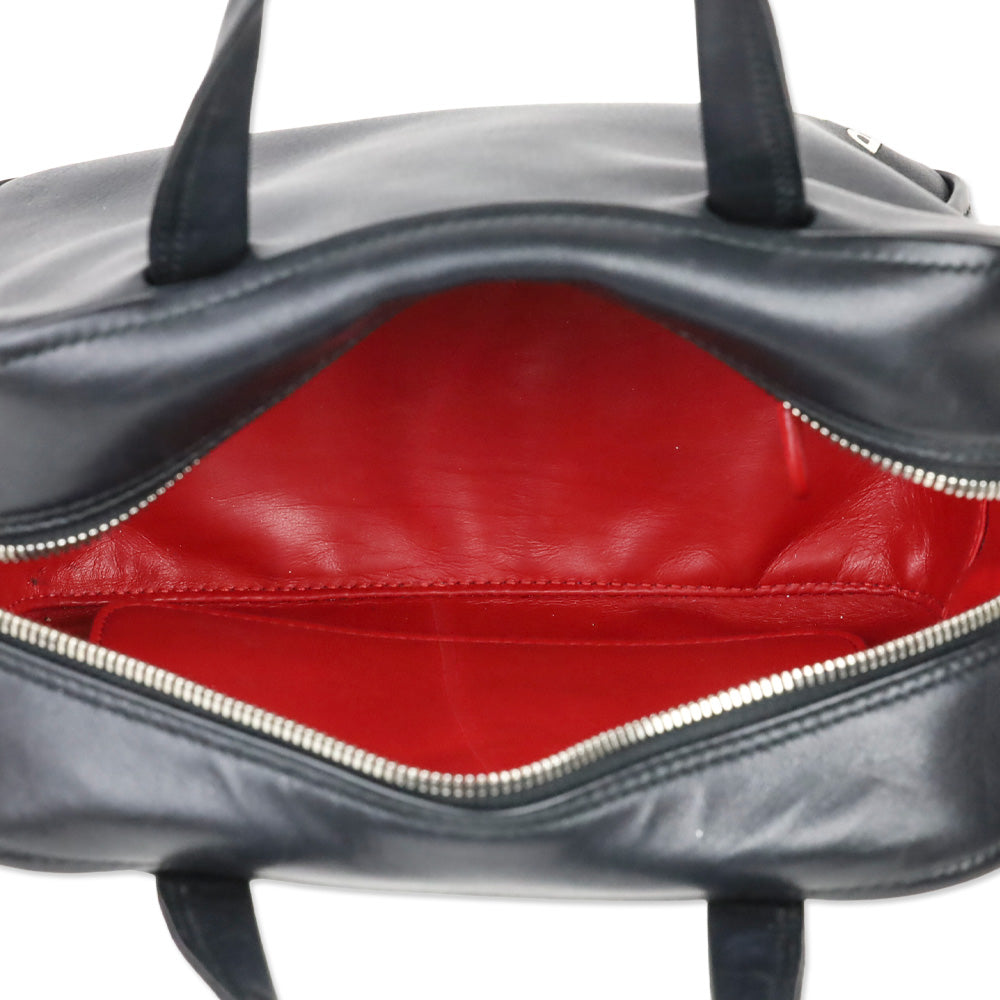 Balenciaga Black Leather XS Triangle Square Bag