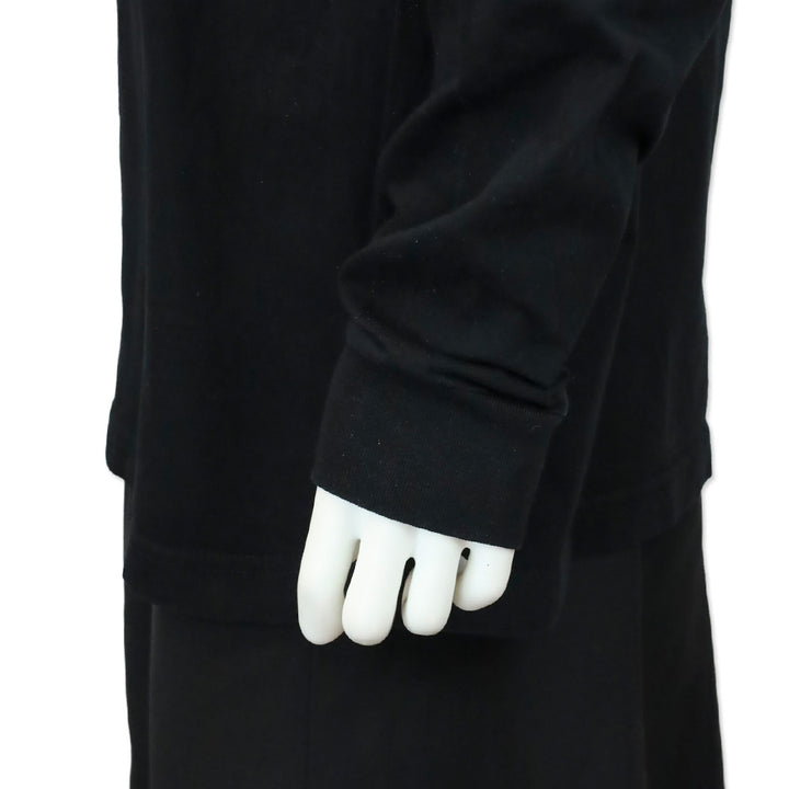 Balenciaga Black Logo Long Sleeve Top
