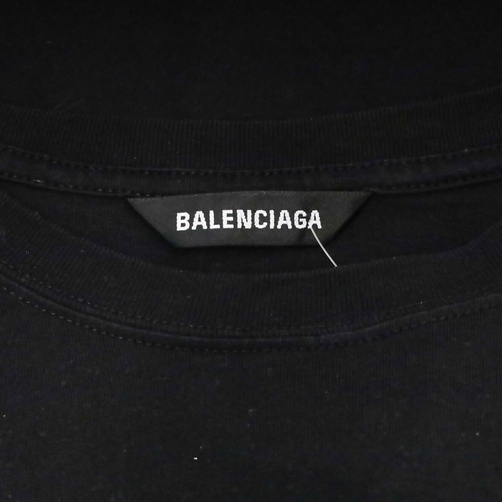 Balenciaga Black Logo Long Sleeve Top