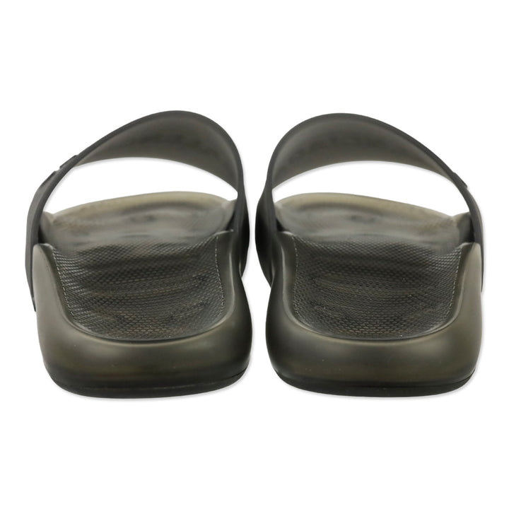 Balenciaga Black Transparent Rubber Pool Slide Sandal