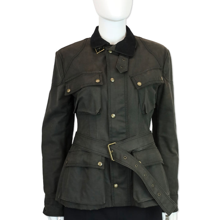 Balenciaga Le Dix F/W 2001 Black Belted Cargo Jacket