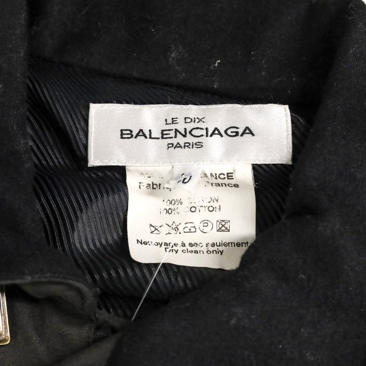 Balenciaga Le Dix F/W 2001 Black Belted Cargo Jacket