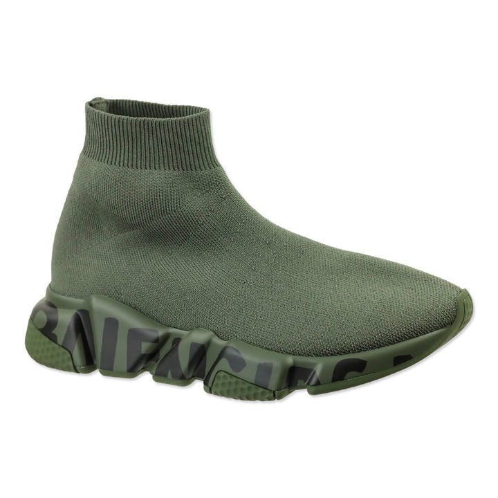 Balenciaga Olive Green Speed Sock Trainers