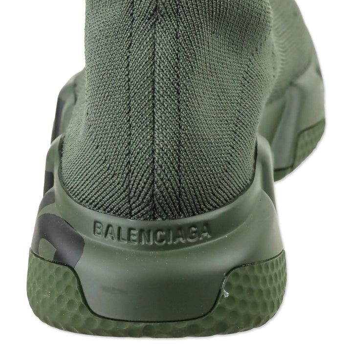 Balenciaga Olive Green Speed Sock Trainers