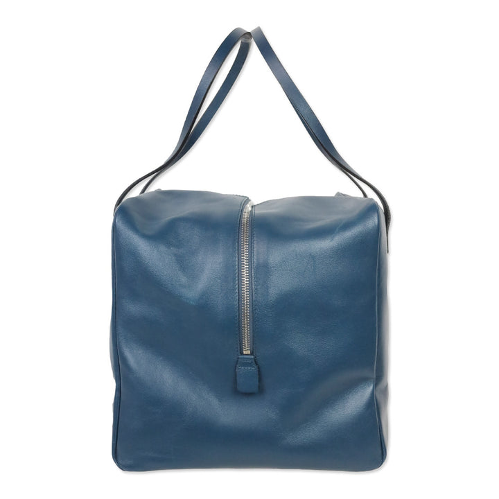 Bally Blue Leather Cube Tote