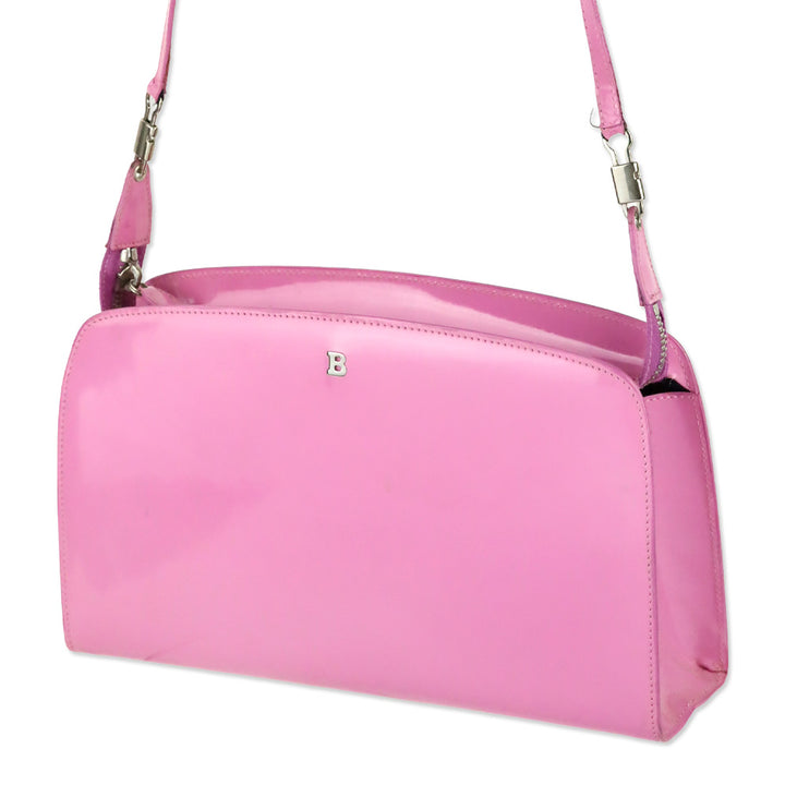Bally Pink Patent Leather Shoulder Bag
