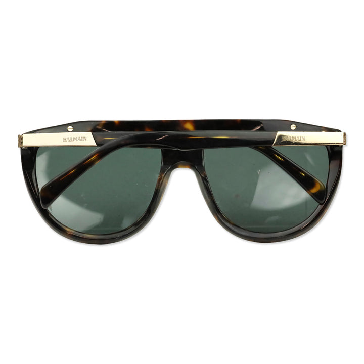 Balmain BL2114 Ecaille Grey Lens Flat Top Sunglasses