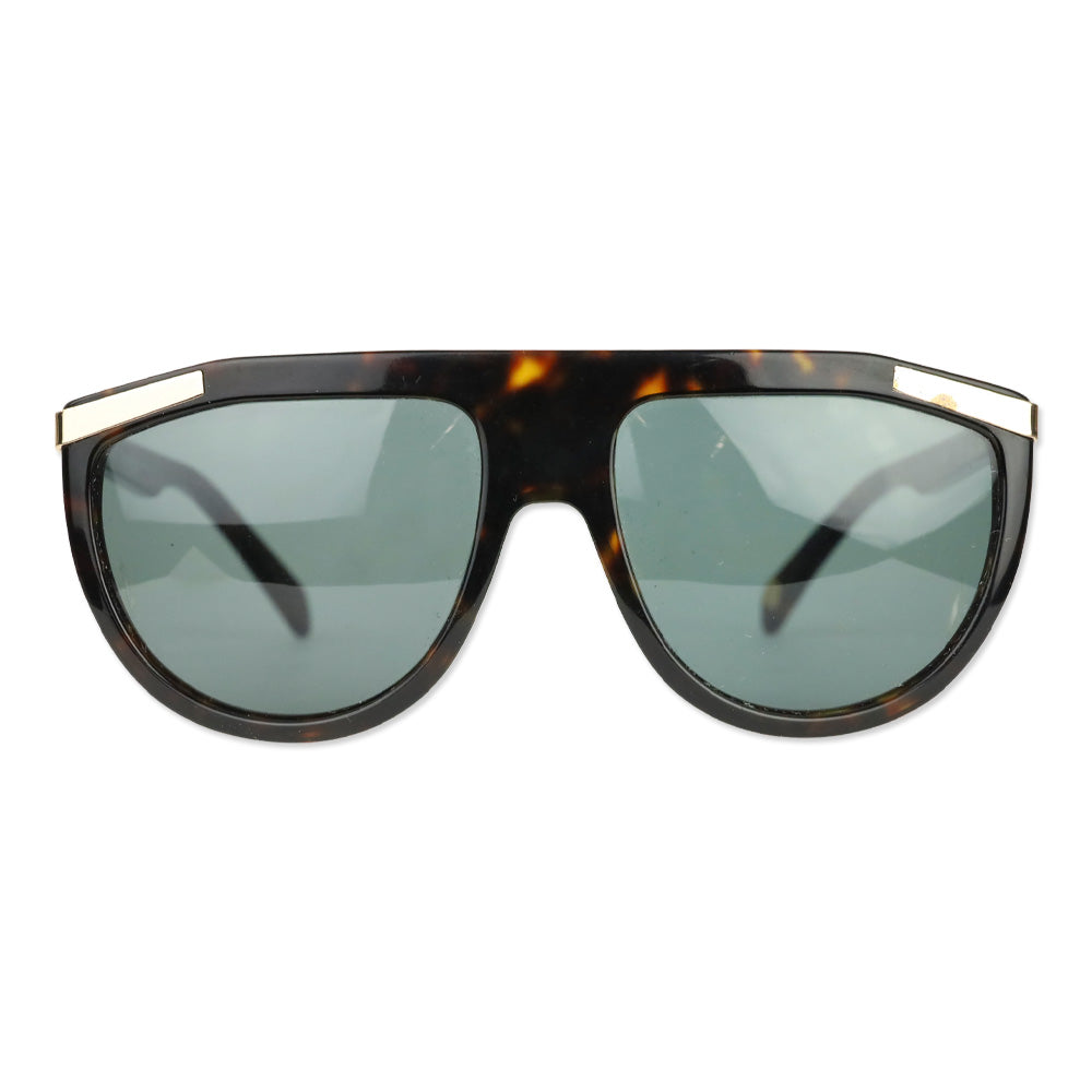Balmain BL2114 Ecaille Grey Lens Flat Top Sunglasses