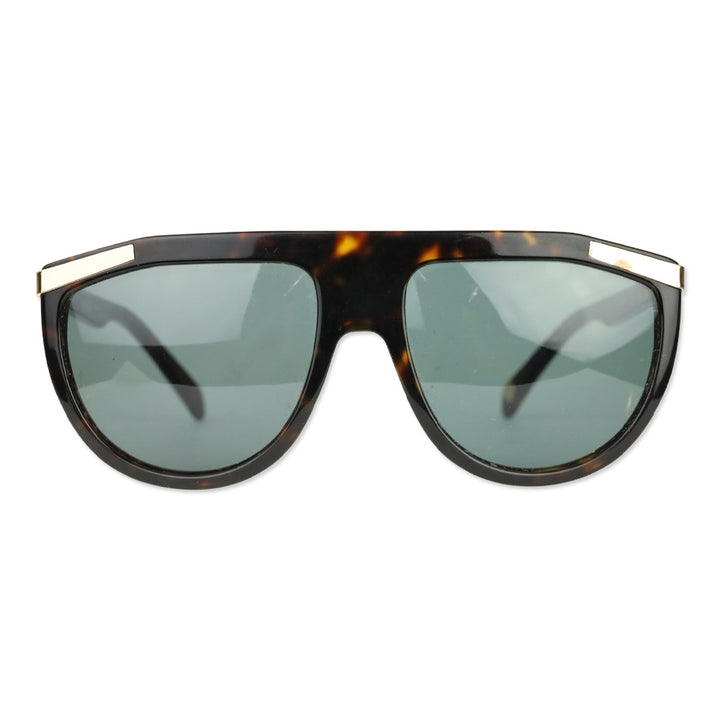 Balmain BL2114 Ecaille Grey Lens Flat Top Sunglasses