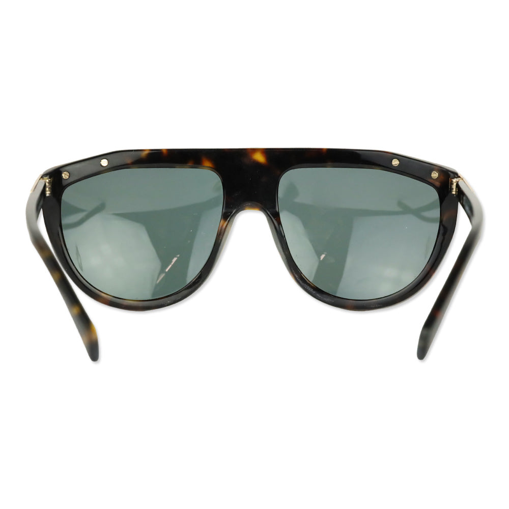 Balmain BL2114 Ecaille Grey Lens Flat Top Sunglasses