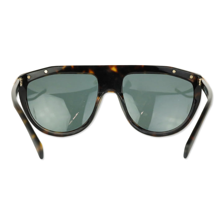 Balmain BL2114 Ecaille Grey Lens Flat Top Sunglasses