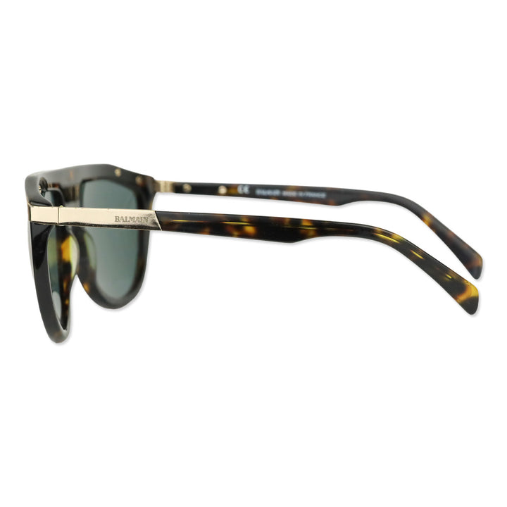 Balmain BL2114 Ecaille Grey Lens Flat Top Sunglasses