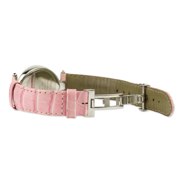 Balmain Stainless Steel Pink Croc Embossed Leather Excessive 3731 Watch