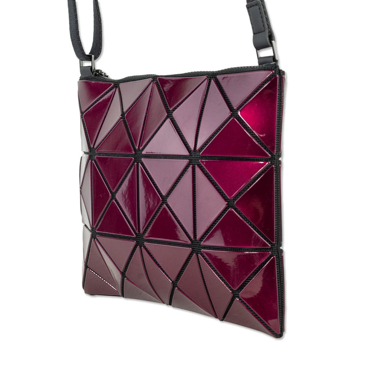 Bao Bao Issey Miyake Burgundy Lucent Crossbody