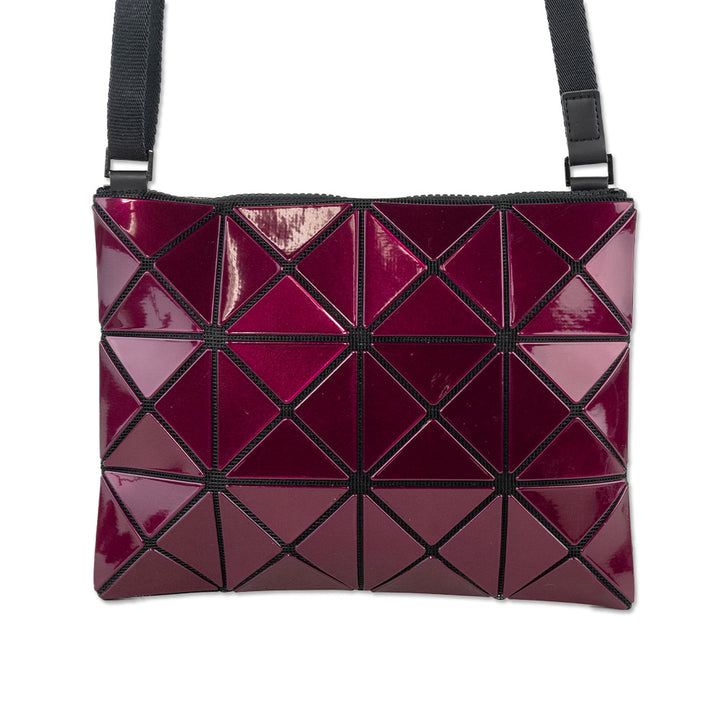 Bao Bao Issey Miyake Burgundy Lucent Crossbody