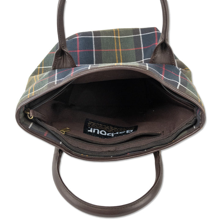 Barbour Tartan Canvas Mini Tote