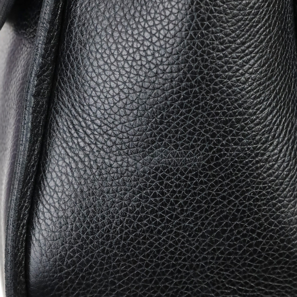 Barry Kieselstein-Cord Black Leather Trophy Alligator Top Handle Bag