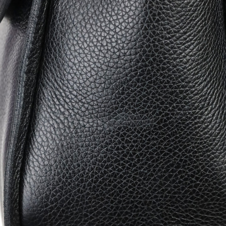 Barry Kieselstein-Cord Black Leather Trophy Alligator Top Handle Bag