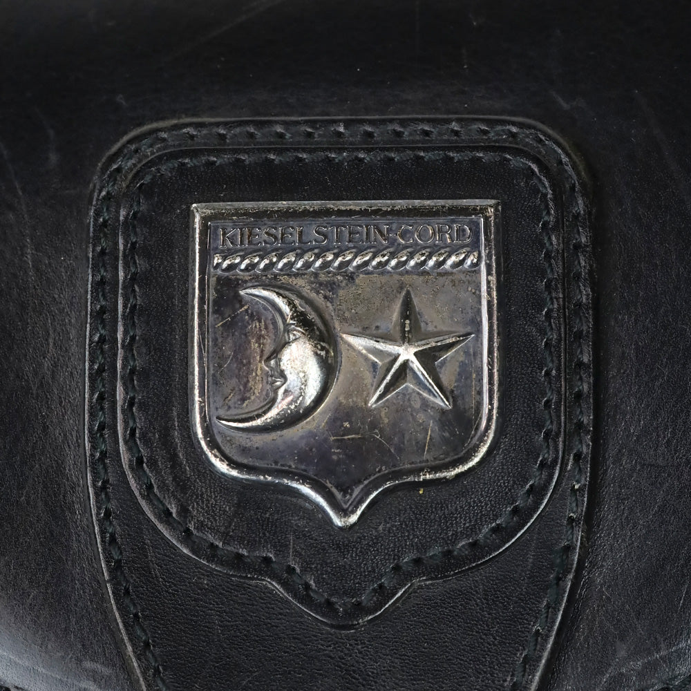 Barry Kieselstein-Cord Black Leather Biker Moon & Star Silver Hardware Drawstring Backpack