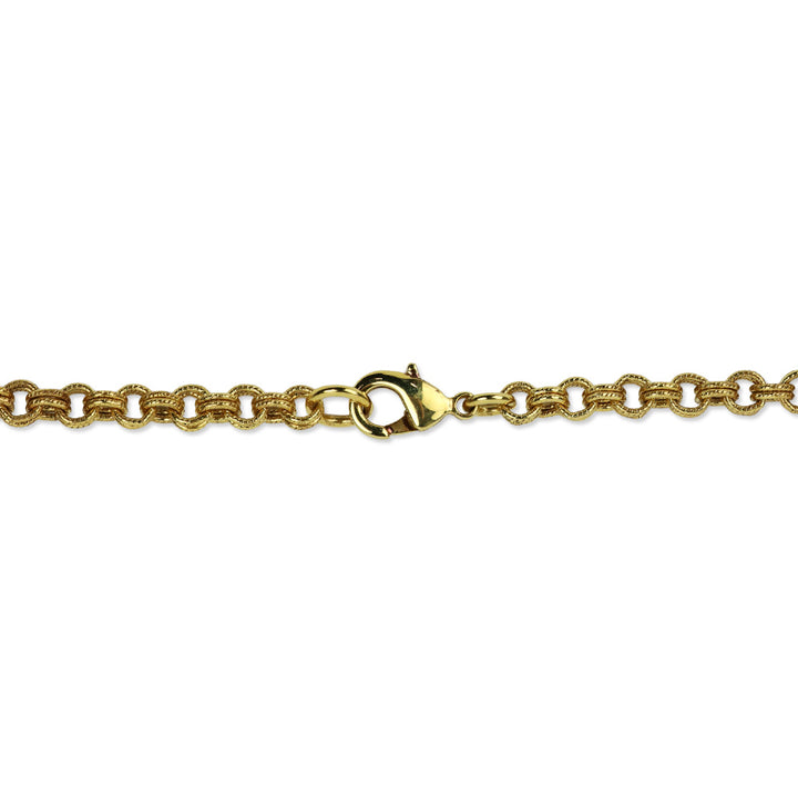 Ben Amun Gold-Tone Snowflake Coin Chain Link Belt