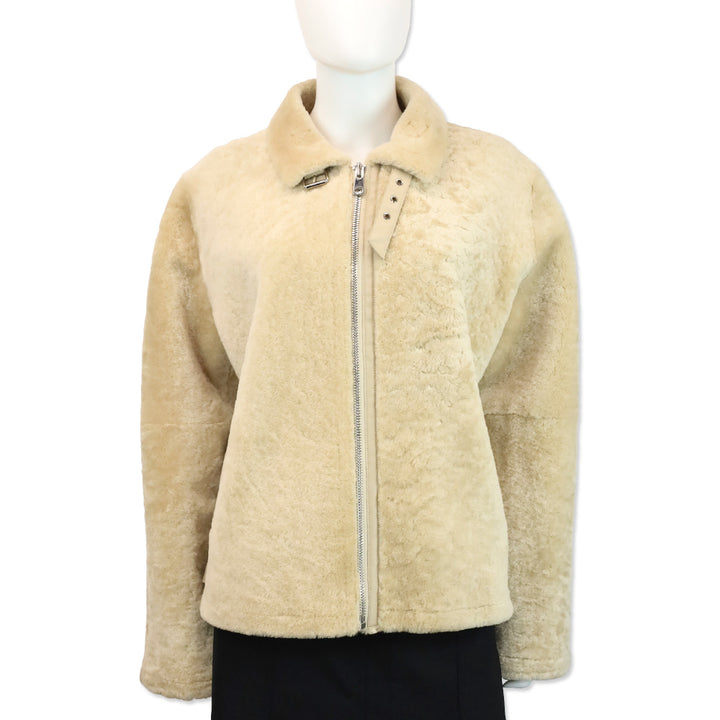 Blue Duck Beige 217 Genuine Shearling Jacket