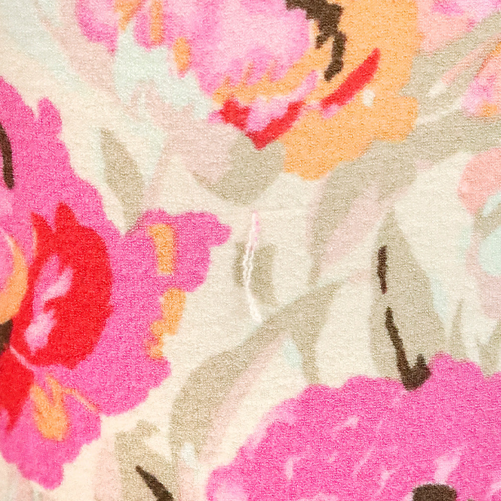 Blumarine Pink Floral Beaded Trim Cardigan