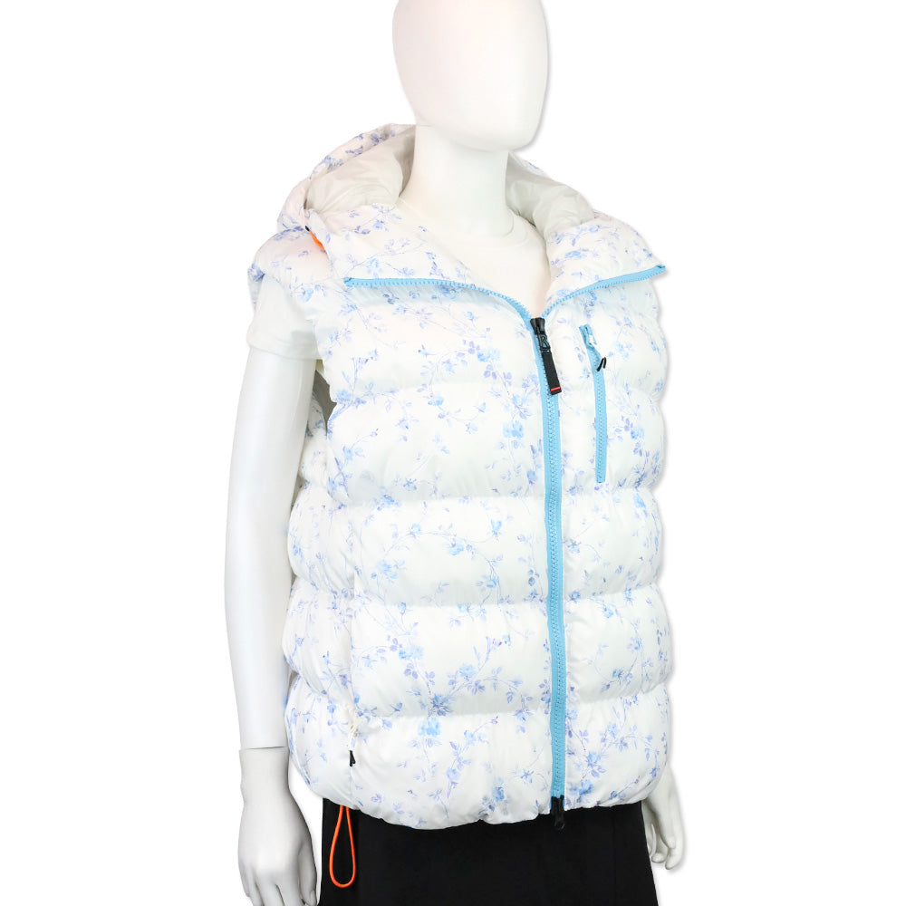 Bogner Fire + Ice x LoveShackFancy White/Blue Floral Naima Vest