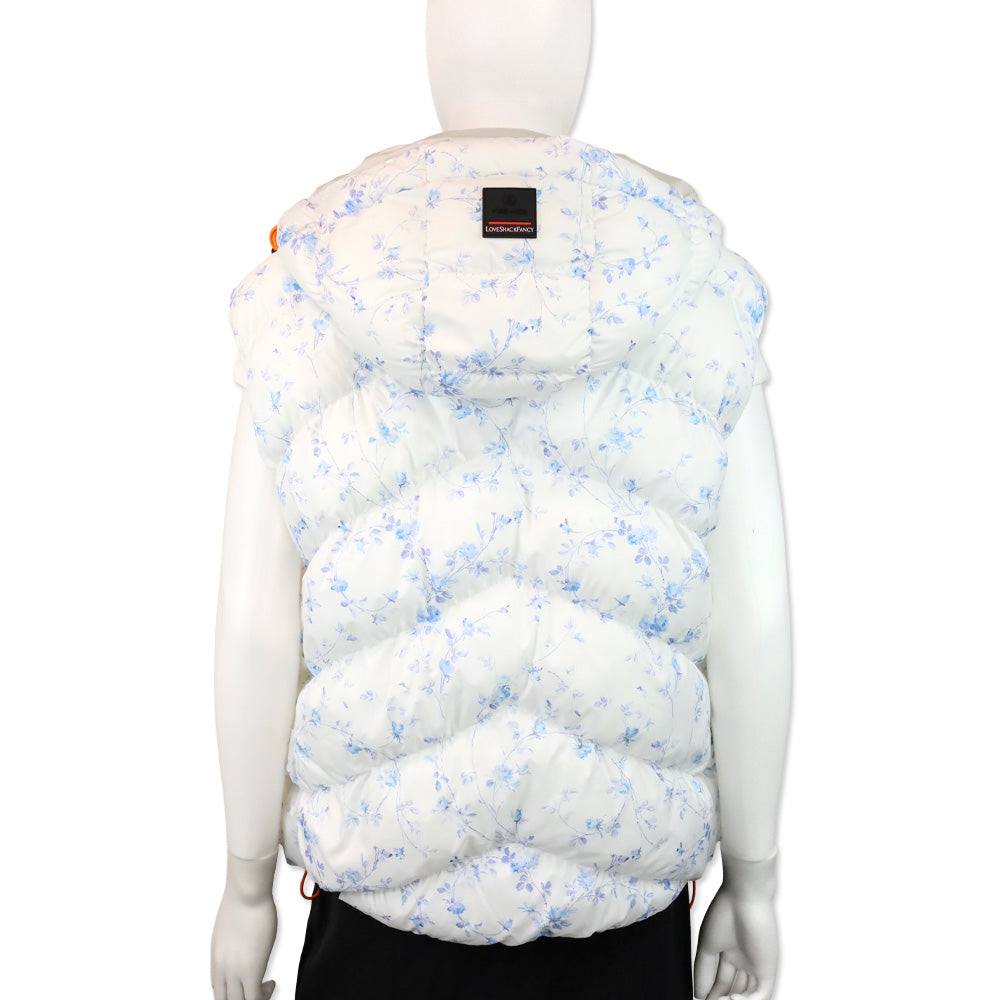 Bogner Fire + Ice x LoveShackFancy White/Blue Floral Naima Vest