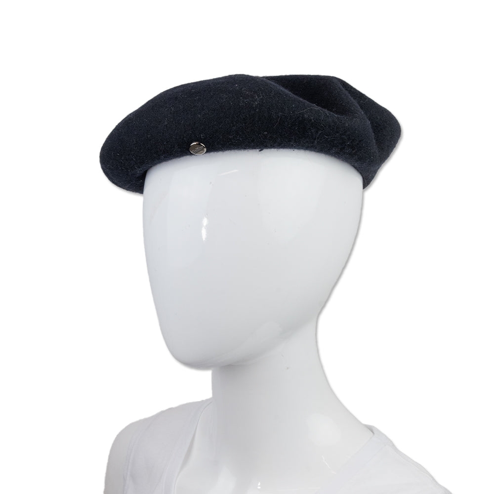 Borsalino Black Wool Beret