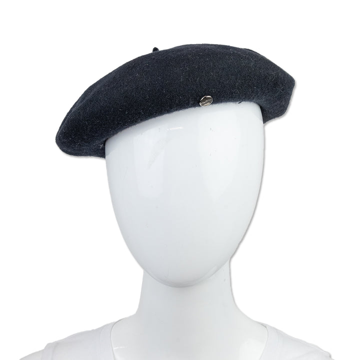 Borsalino Black Wool Beret