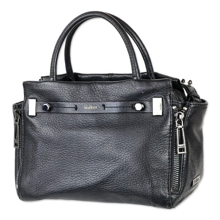 Botkier Black Leather Leroy Satchel Bag