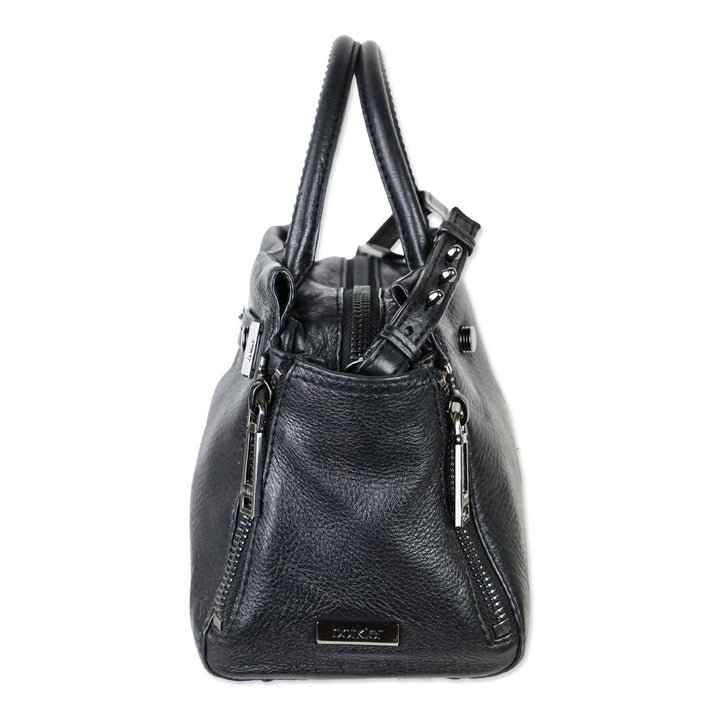 Botkier Black Leather Leroy Satchel Bag