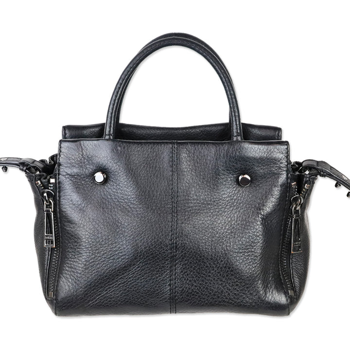 Botkier Black Leather Leroy Satchel Bag