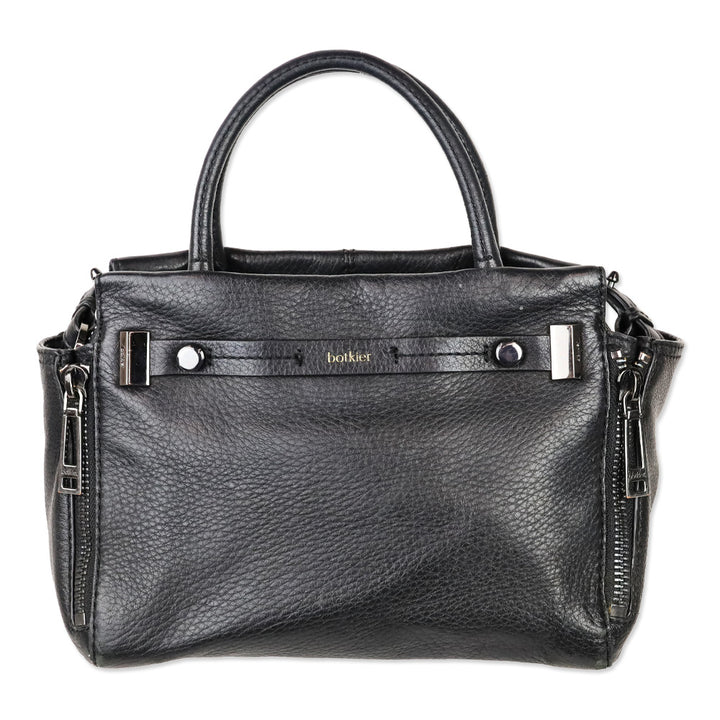 Botkier Black Leather Leroy Satchel Bag