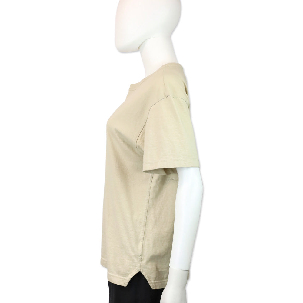 Bottega Veneta Beige Cotton T-Shirt Top