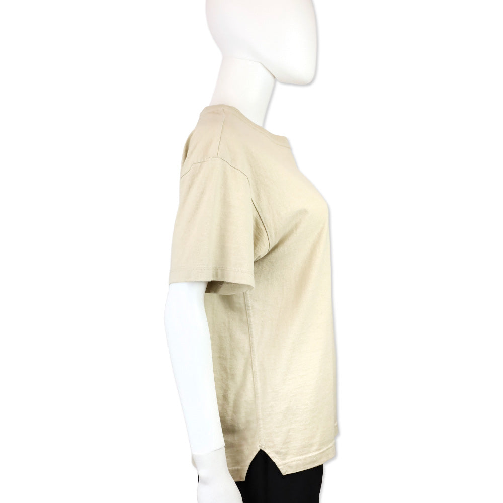 Bottega Veneta Beige Cotton T-Shirt Top