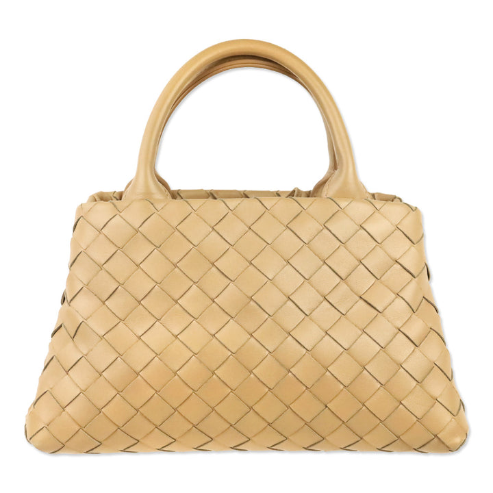 Bottega Veneta Beige Intrecciato Leather Mini Tote Crossbody Bag