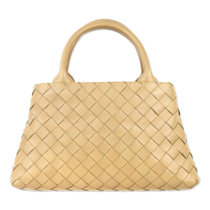 Bottega Veneta Beige Intrecciato Leather Mini Tote Crossbody Bag
