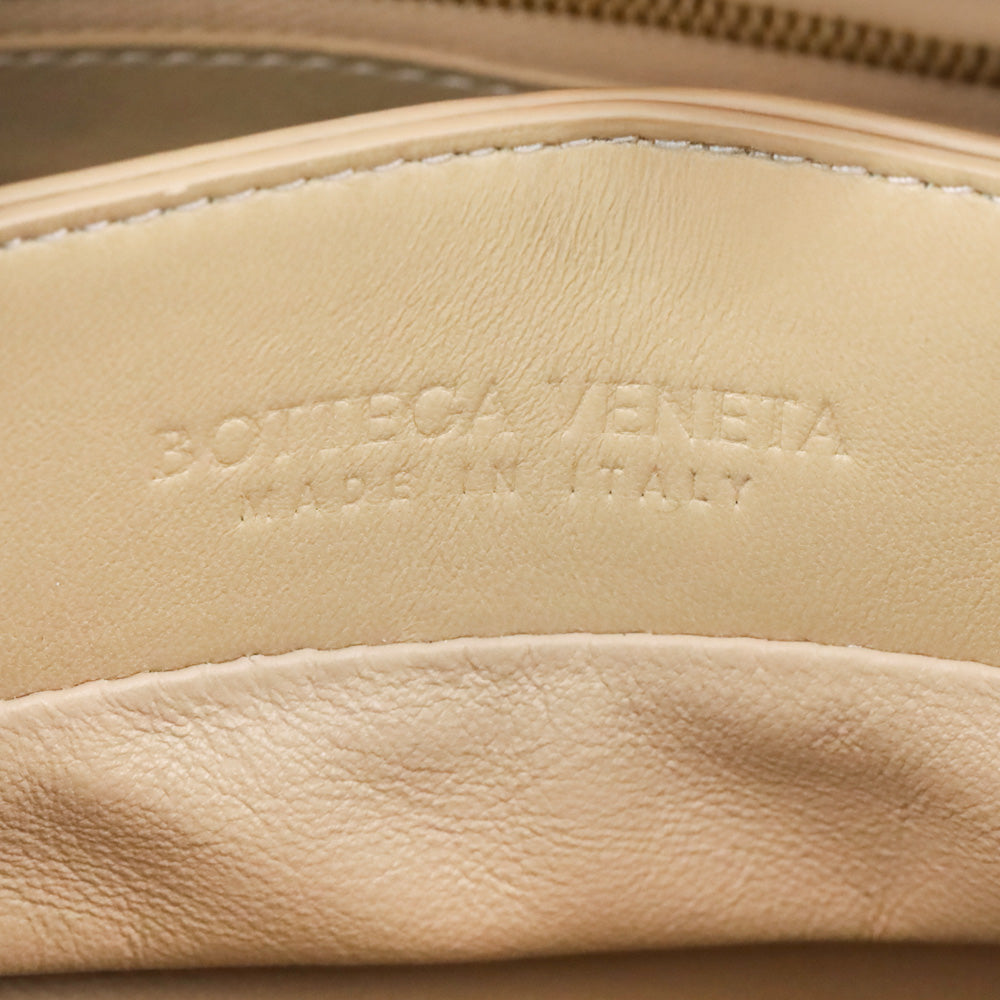 Bottega Veneta Beige Intrecciato Leather Mini Tote Crossbody Bag