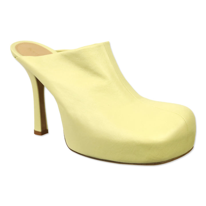 Bottega Veneta Beige Stretch Nappa The Bold Mule Heels