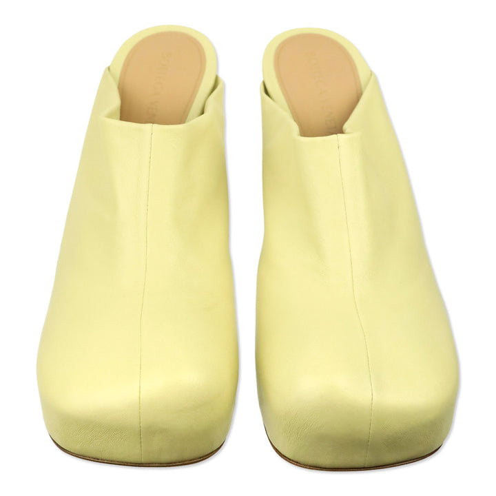 Bottega Veneta Beige Stretch Nappa The Bold Mule Heels