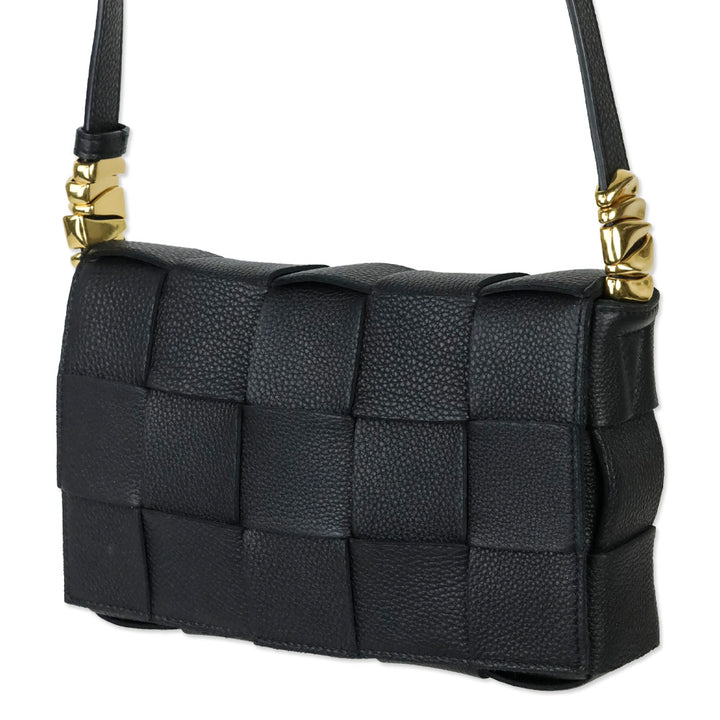 Bottega Veneta Black Maxi Intrecciato Cassette Bag