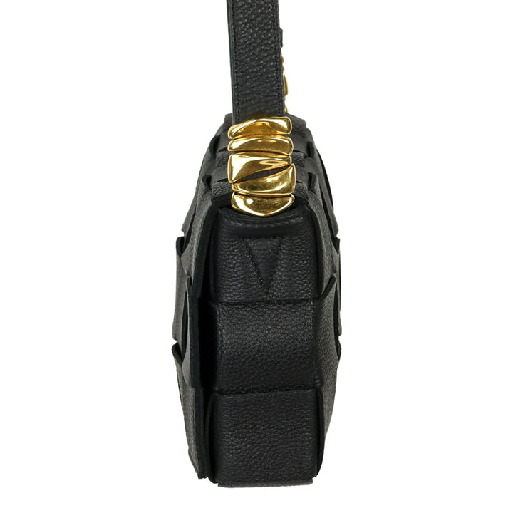 Bottega Veneta Black Maxi Intrecciato Cassette Bag