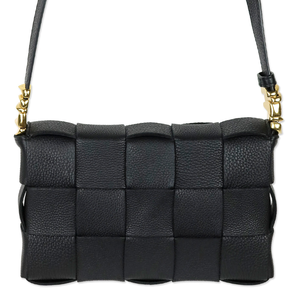 Bottega Veneta Black Maxi Intrecciato Cassette Bag