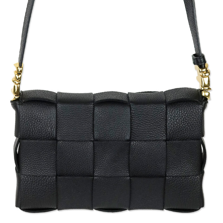 Bottega Veneta Black Maxi Intrecciato Cassette Bag