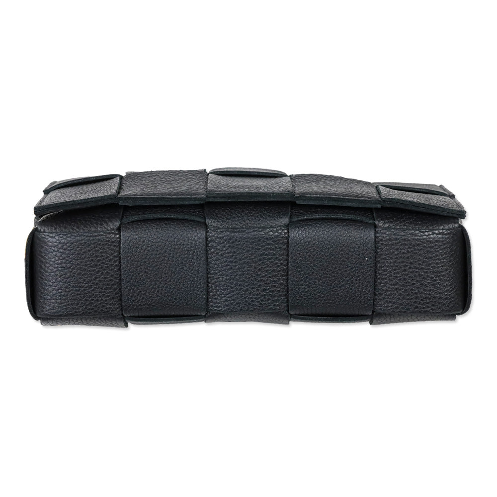 Bottega Veneta Black Maxi Intrecciato Cassette Bag