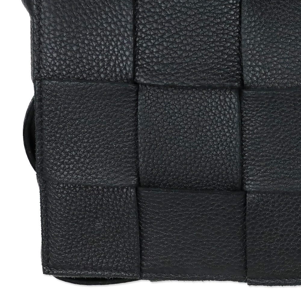 Bottega Veneta Black Maxi Intrecciato Cassette Bag