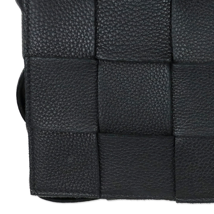 Bottega Veneta Black Maxi Intrecciato Cassette Bag