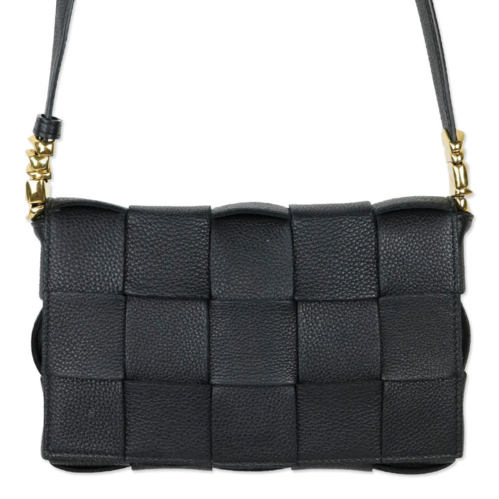 Bottega Veneta Black Maxi Intrecciato Cassette Bag