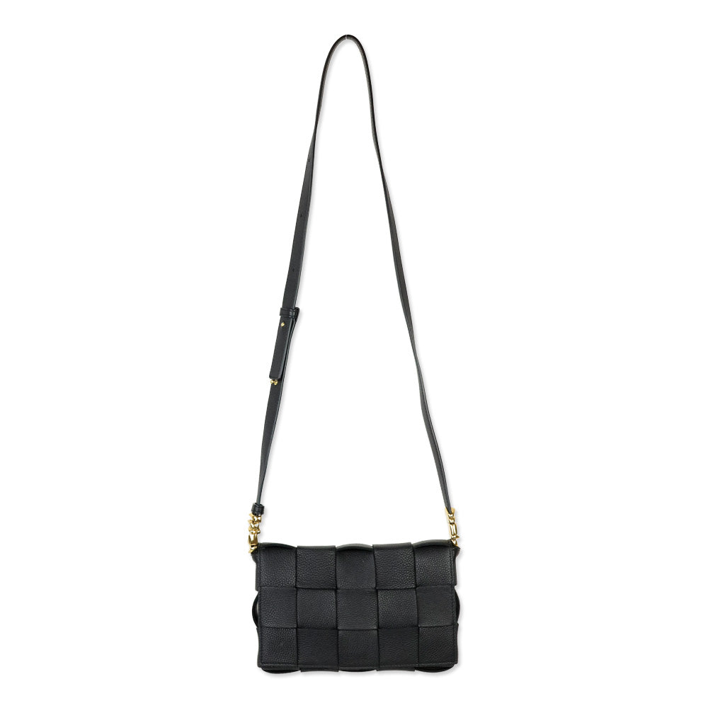 Bottega Veneta Black Maxi Intrecciato Cassette Bag